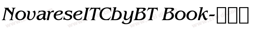 NovareseITCbyBT Book字体转换